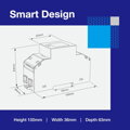 Jednofázový digitálny elektromer SDM230-MODBUS MID